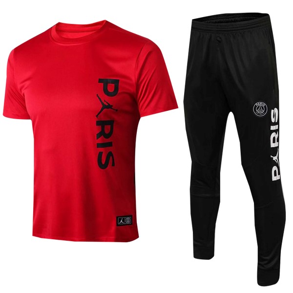 Camiseta Entrenamiento Paris Saint Germain JORDAN Conjunto Completo 2018-19 Rojo